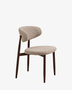 Linea spisebordsstol, sand/valnød