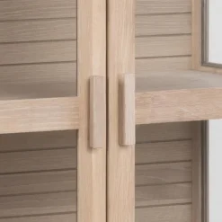 Linley vitrine, hvidpigmenteret eg