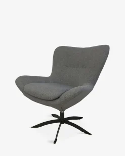 Lotus lænestol, lys grå