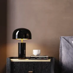 Loungy bordlampe, sort