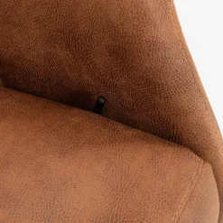 Masset lænestol m/indbygget fodskammel