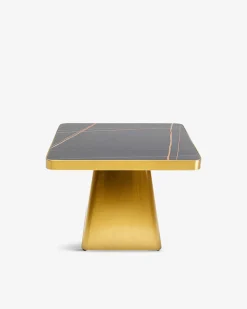 Miler sidebord, messing/keramisk