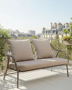 Milos 2 pers. sofa, taupe