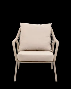 Milos lounge stol, taupe