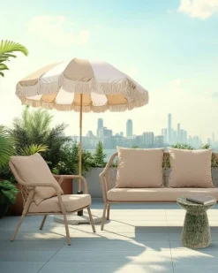 Milos lounge stol, taupe