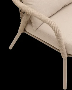 Milos lounge stol, taupe