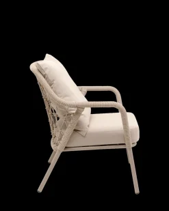 Milos lounge stol, taupe