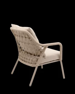 Milos lounge stol, taupe