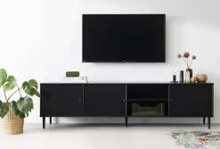 Mistral TV-bord, sortbejdest eg