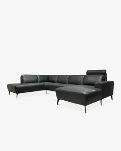 Modu byggesofa, antracite læder