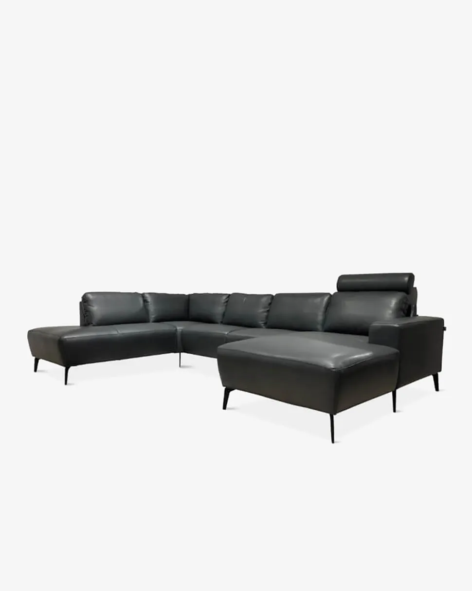 Modu byggesofa, antracite læder