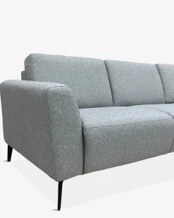 Modu byggesofa m. chaiselong, lys grå