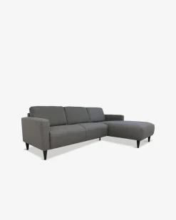 Modu byggesofa m. chaiselong, grå