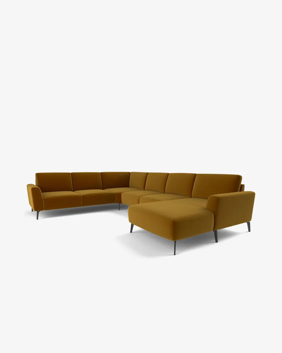 Modu hjørnesofa, gold velour