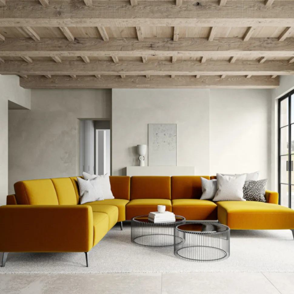 Modu hjørnesofa, gold velour