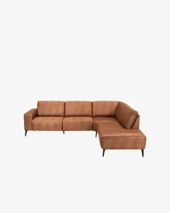 Modu hjørnesofa m/open end, cognac