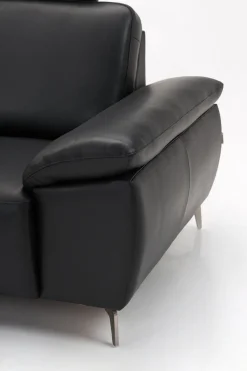 Modu hjørnesofa m/open end venstre, sort læder