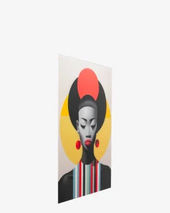 Muse retro lady red glas galleri