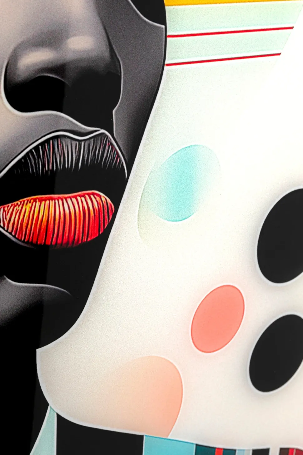 Muse retro lady yellow glas galleri