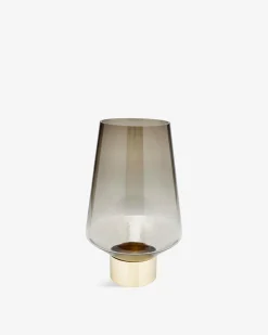 Noble ring vase, brun