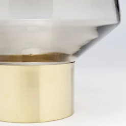 Noble ring vase, brun