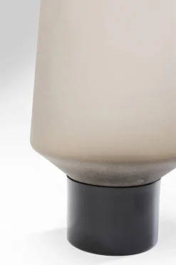 Noble ring vase, mat brun glas