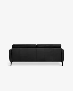 Nova modular 3 pers sofa, sort læder