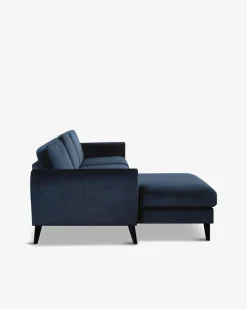 Nova modular sofa m/chaiselong, blå