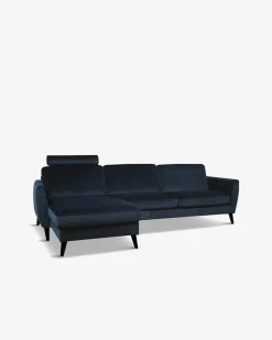 Nova modular sofa m/chaiselong, blå