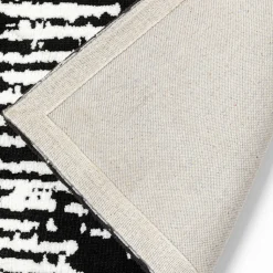 Opaco tæppe sort/hvid 170x240cm