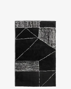 Opaco tæppe sort/hvid 170x240cm