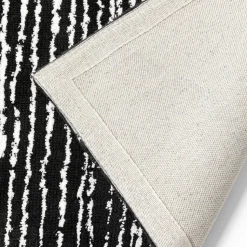 Opaco tæppe sort/hvid 170x240cm