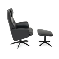 Opus lux, lænestol, sort læder