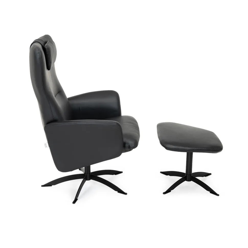 Opus lux, lænestol, sort læder