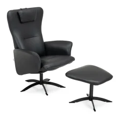 Opus lux, lænestol, sort læder