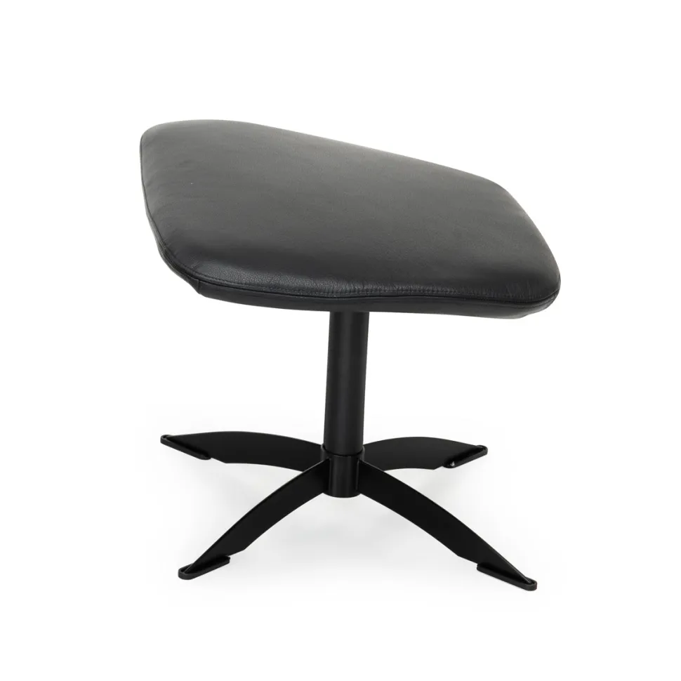 Opus lux, skammel, sort læder