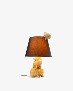 Pindsvin familie bordlampe