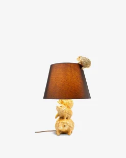 Pindsvin familie bordlampe