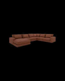 Rio hjørnesofa med chaiseloung venstre