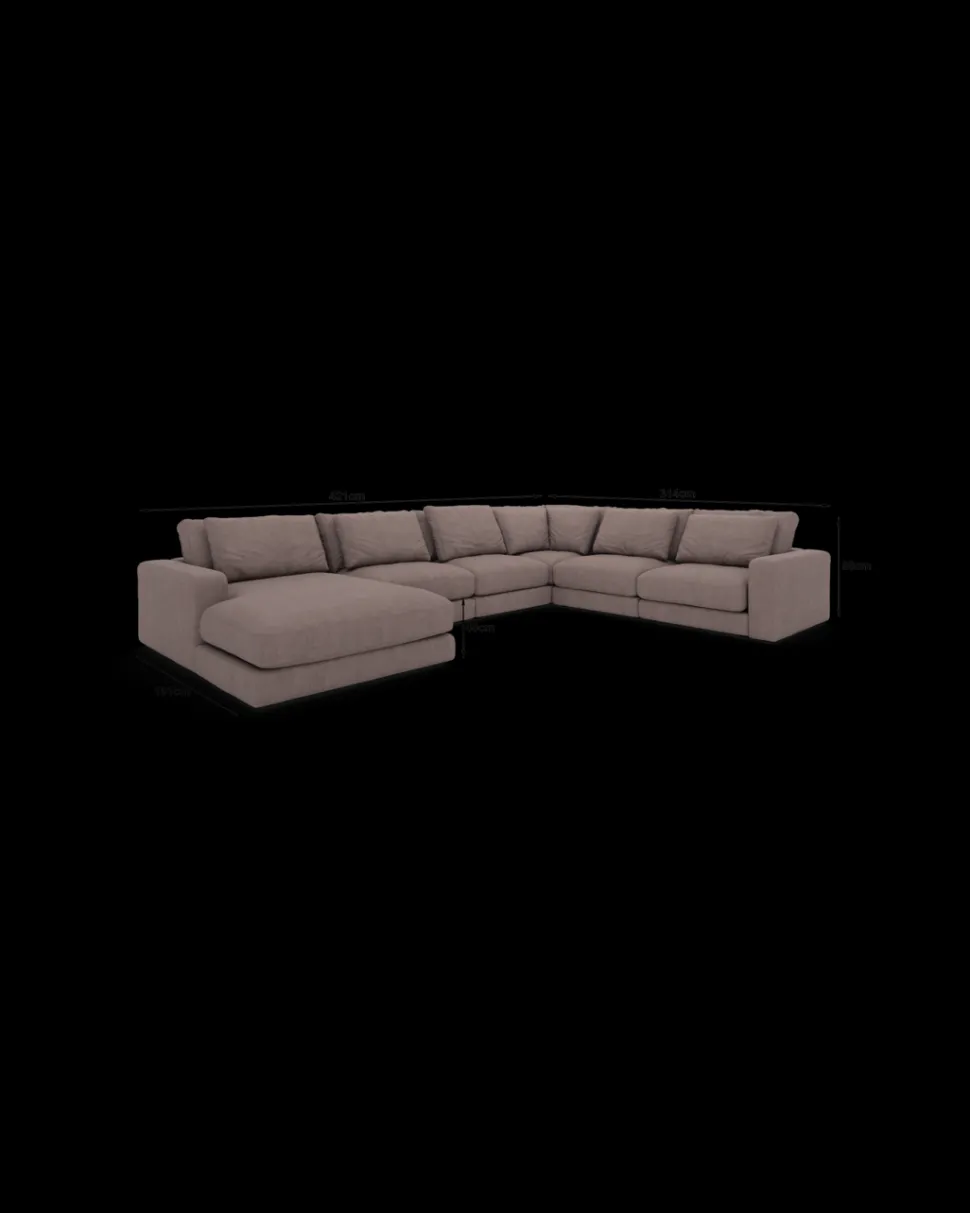 Rio hjørnesofa med chaiseloung venstre