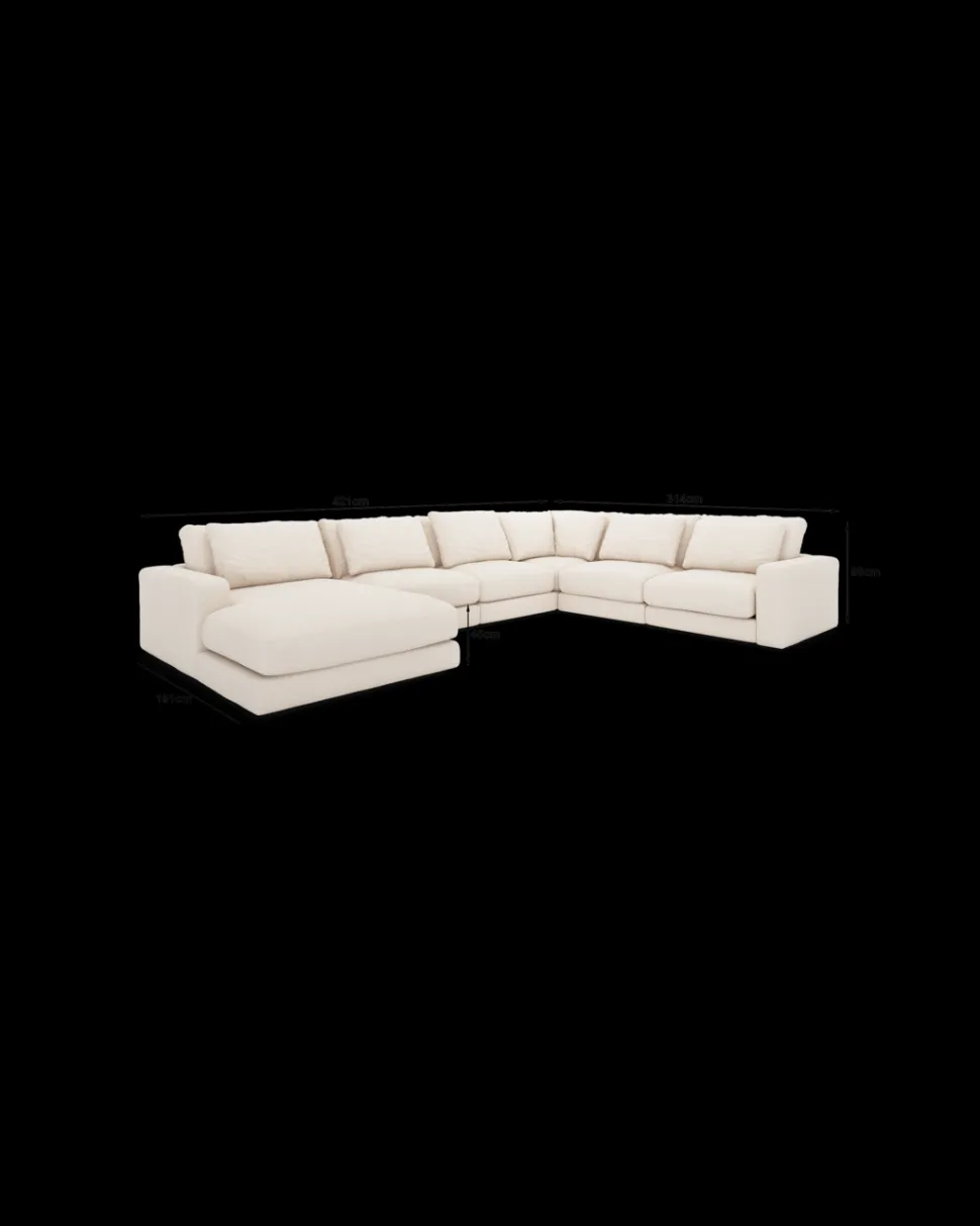 Rio hjørnesofa med chaiseloung venstre