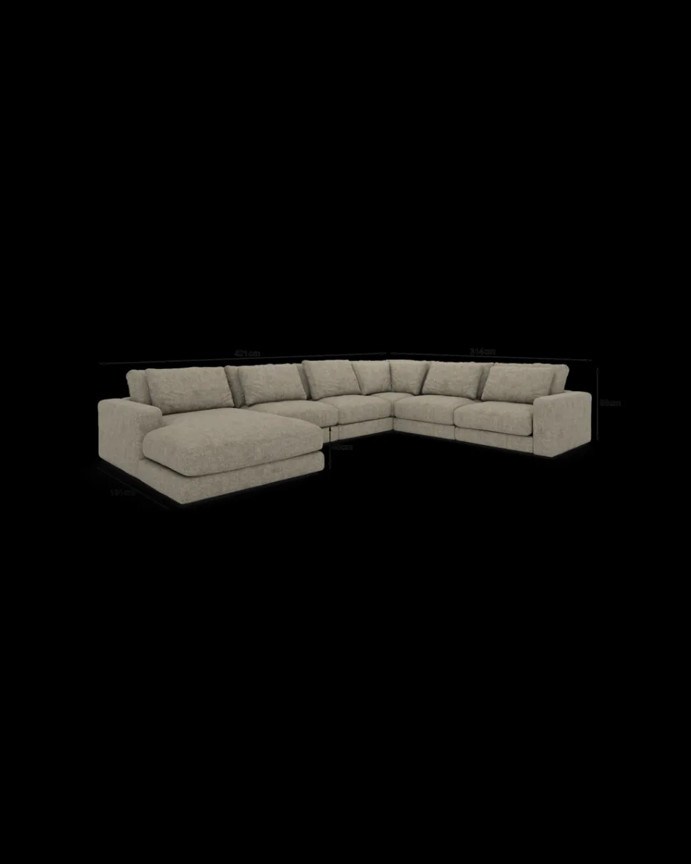 Rio hjørnesofa med chaiseloung venstre