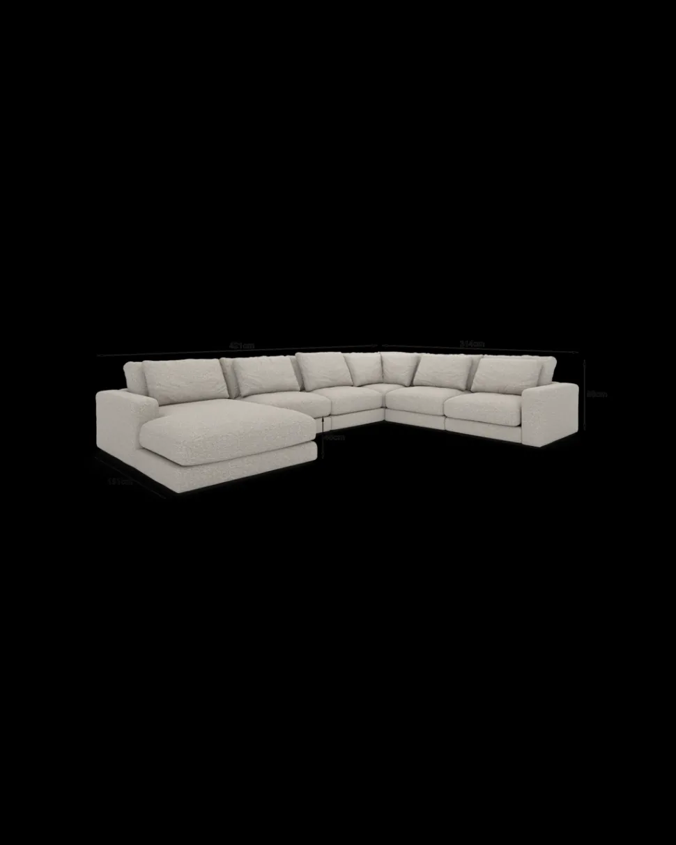 Rio hjørnesofa med chaiseloung venstre