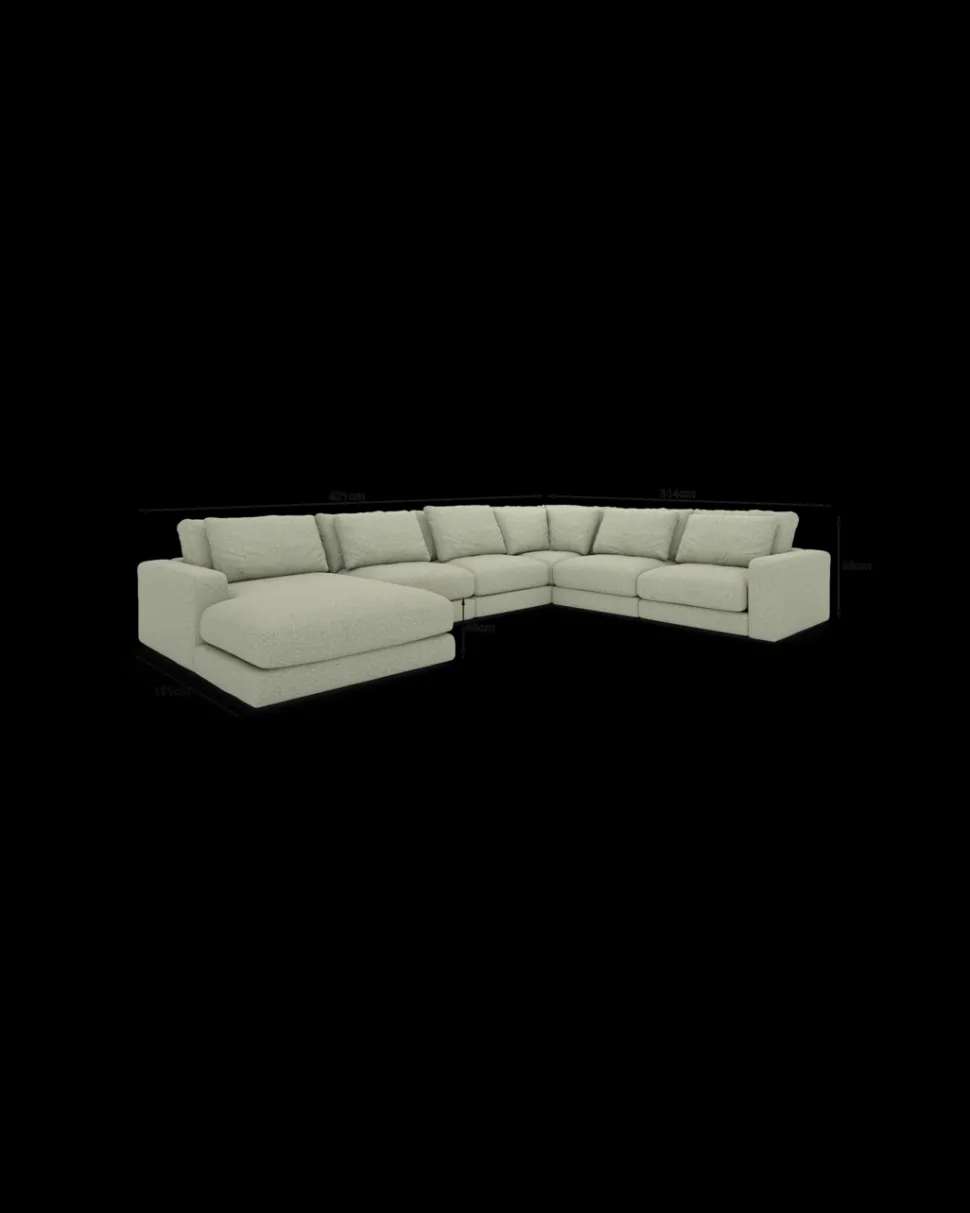 Rio hjørnesofa med chaiseloung venstre