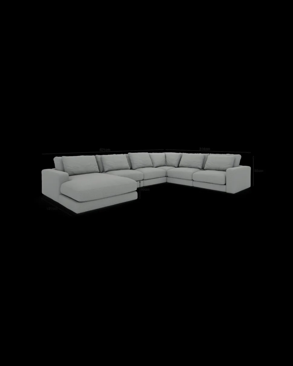 Rio hjørnesofa med chaiseloung venstre