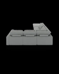 Rio hjørnesofa med pufafslutning venstre og bred arm