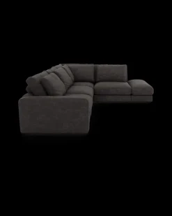 Rio hjørnesofa med pufafslutning højre og bred arm