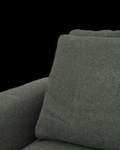 Rio hjørnesofa med pufafslutning højre og bred arm