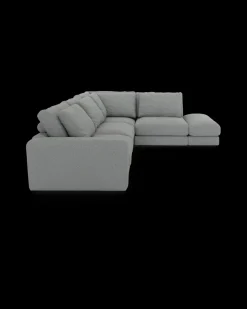 Rio hjørnesofa med pufafslutning højre og bred arm