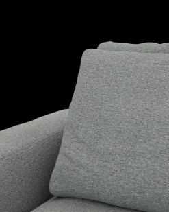 Rio hjørnesofa med pufafslutning højre og bred arm